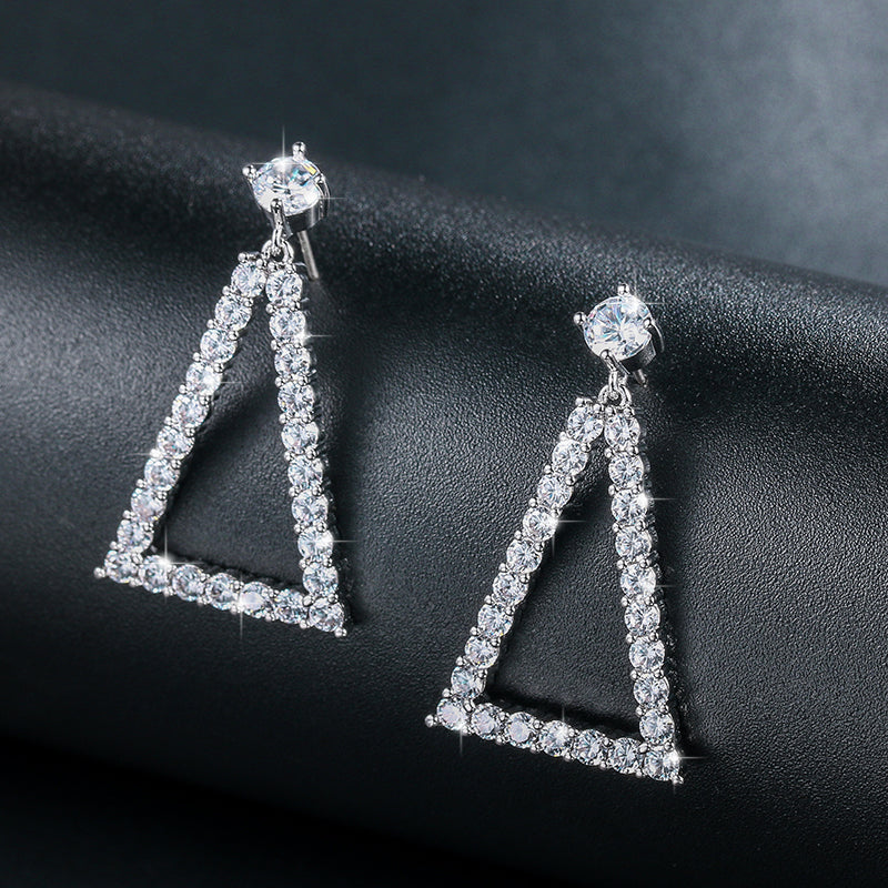 Triangle Geometric Drop Earrings product candidate; physical facts and image rights under verification