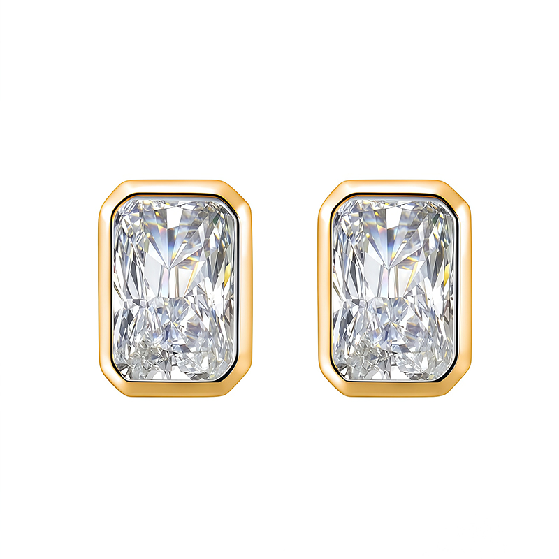 Radiant Bezel Stud
