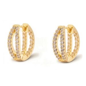 Double-Row Pavé Hoop